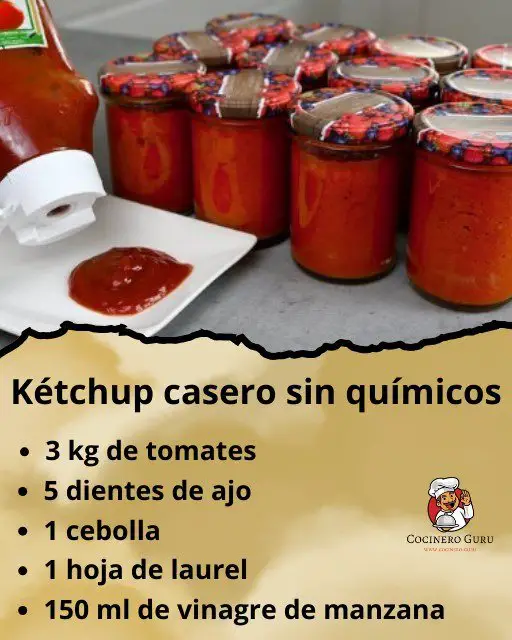 Como hacer Kétchup casero sin químicos: ¡Esta es la mejor manera de prepararlo!