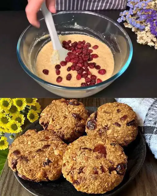 Galletas de avena, almendras, arándanos y limón