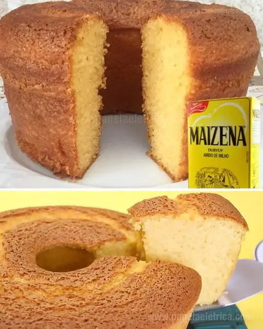 pastel de harina de maíz con maicena