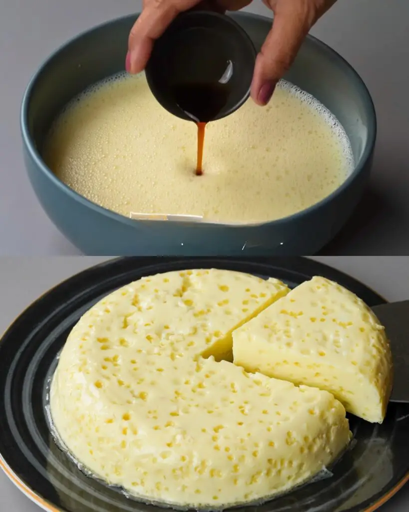 Flan de huevo a la vainilla (al vapor)