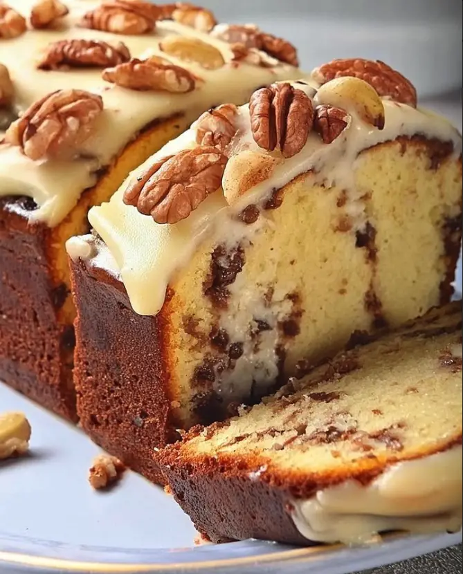 Pan de colibrí con glaseado de queso crema y canela celestial